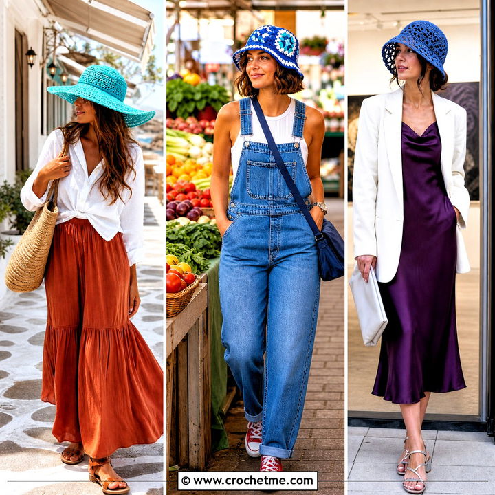 35 Blue Crochet Hat Outfit Ideas for Playful Everyday Style
