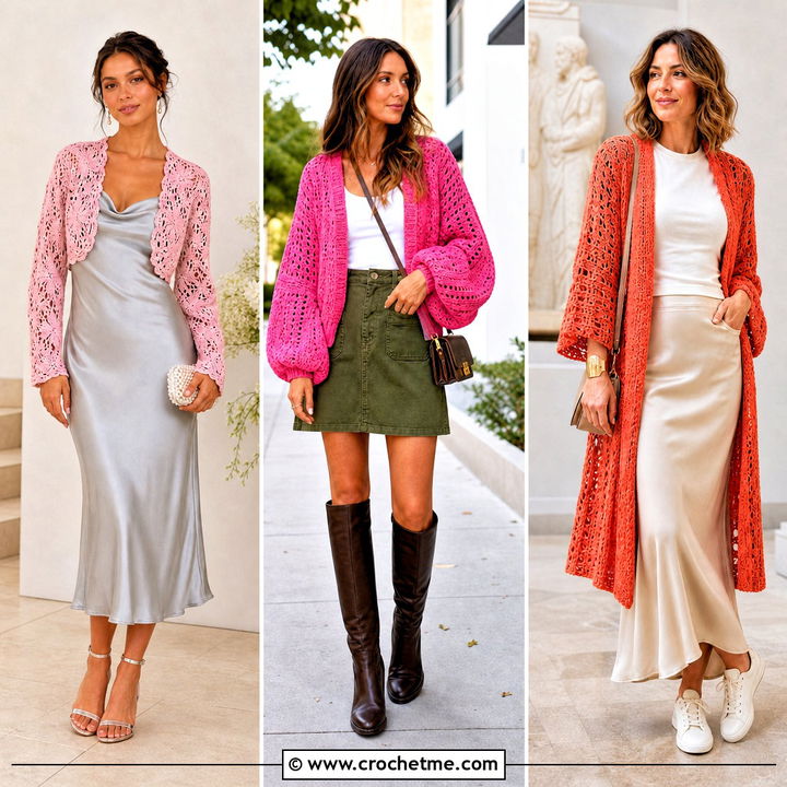 35 Boho Crochet Cardigan Outfit Ideas for Free-Spirited Layers