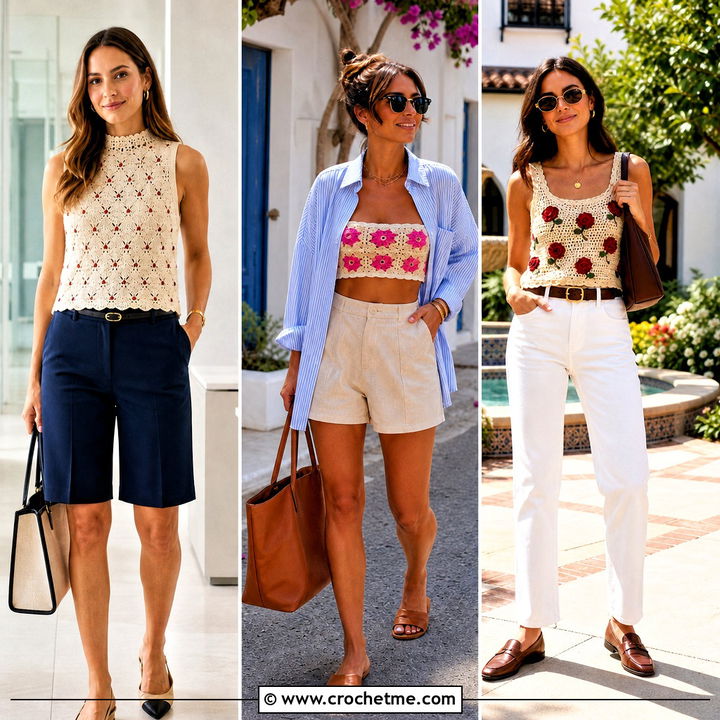 35 Cream Crochet Top Outfit Ideas for Effortless Style