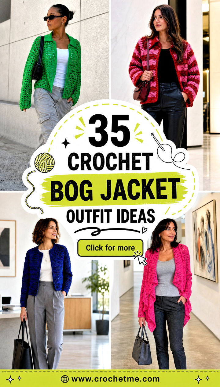 35 Crochet Bog Jacket outfit ideas - 35 Crochet Bog Jacket outfit ideas