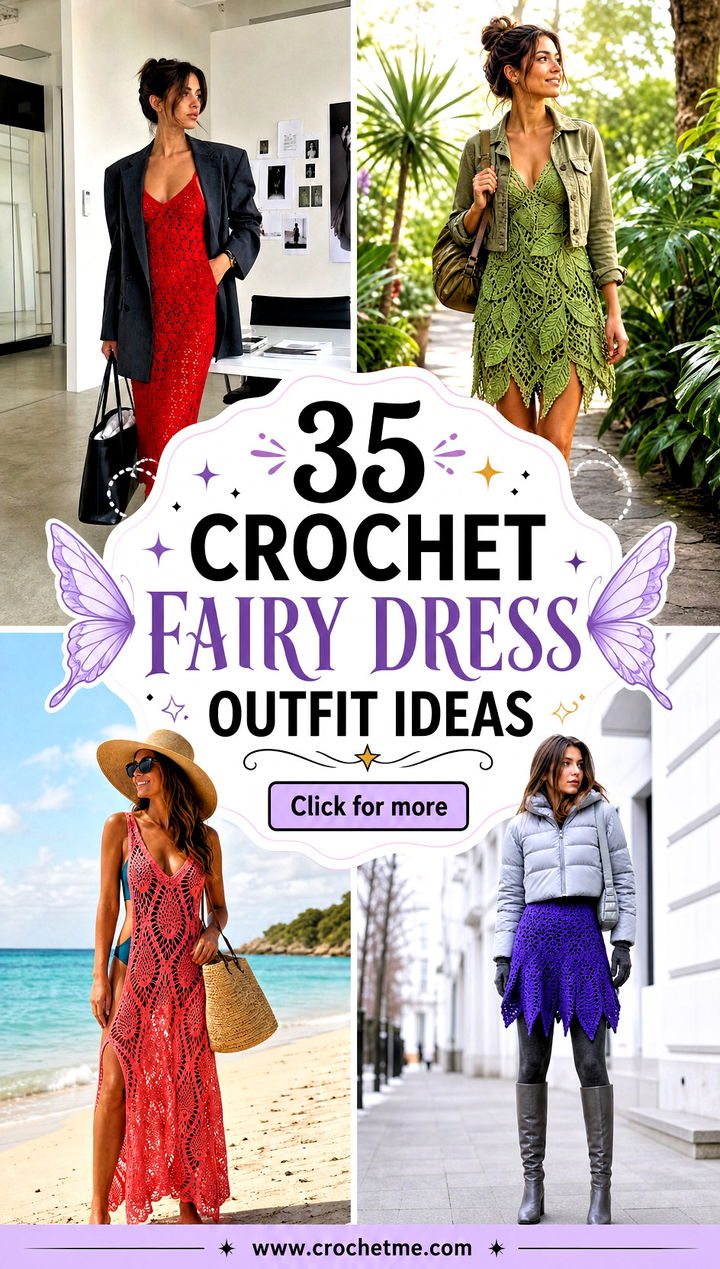 35 Crochet Fairy Dress outfit ideas - 35 Crochet Fairy Dress outfit ideas