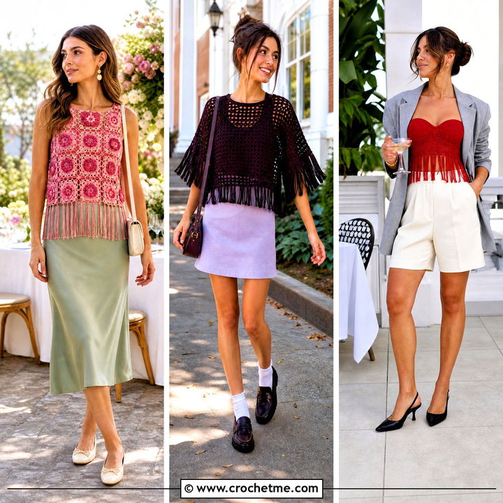 35 Crochet Fringe Top Outfit Ideas for Bold Festival Style