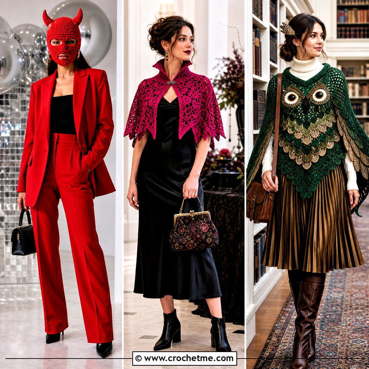 35 Crochet Halloween Costume Women Outfit Ideas for Spooky Fun