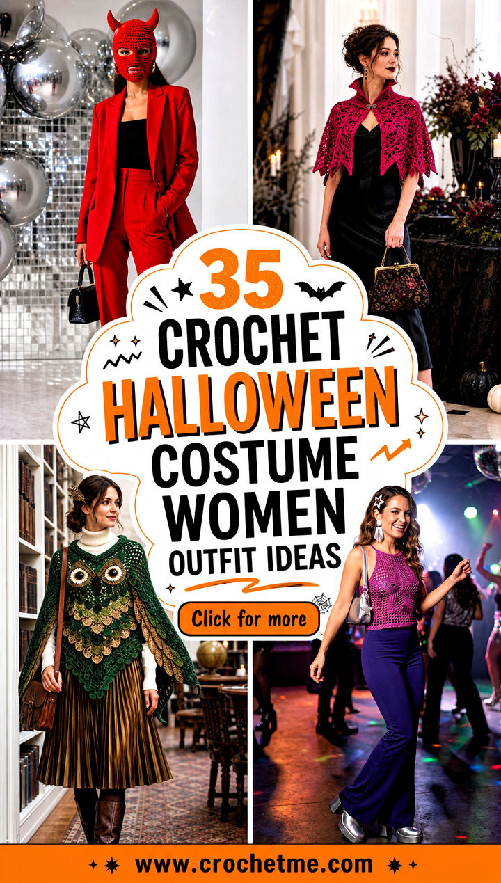 35 Crochet Halloween Costume Women outfit ideas - 35 Crochet Halloween Costume Women outfit ideas