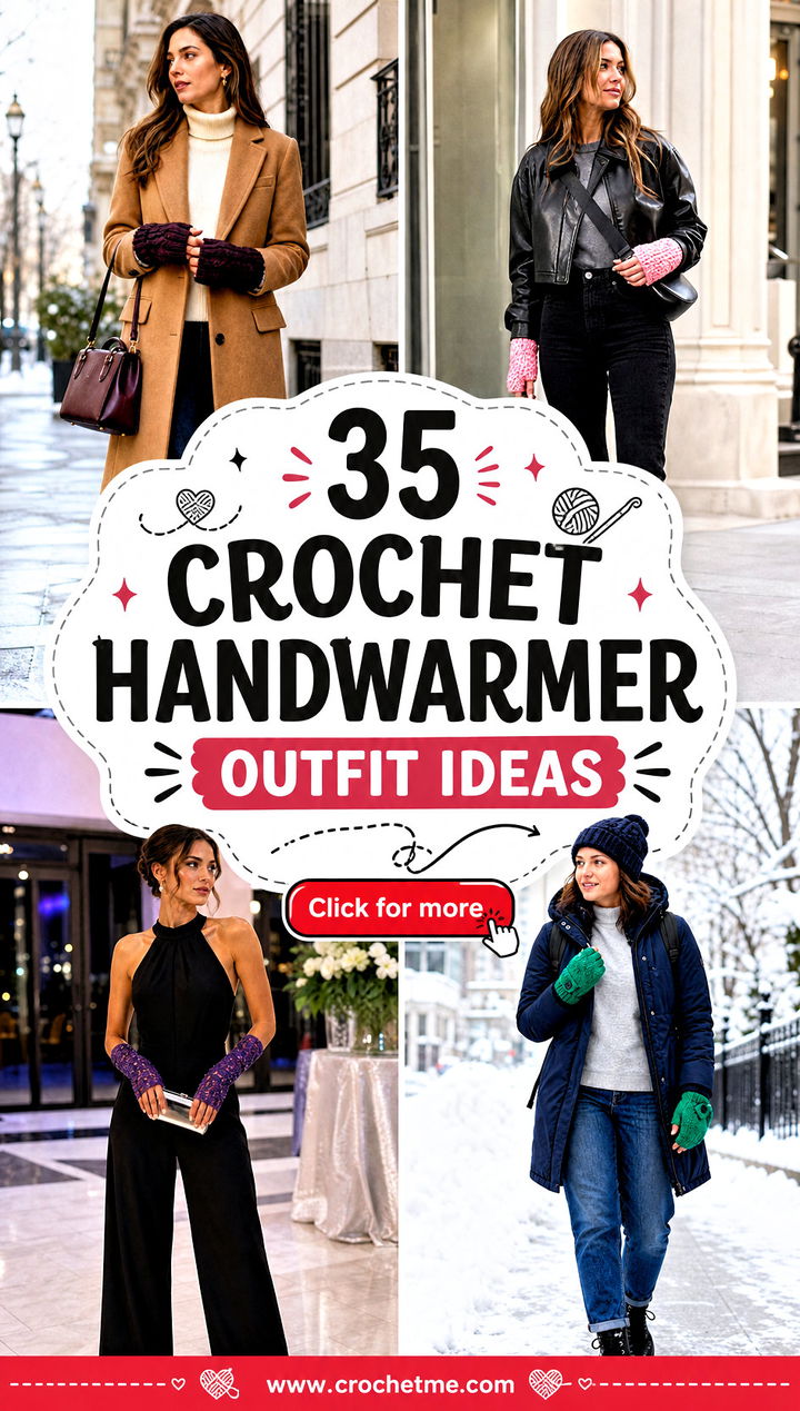 35 Crochet Handwarmer outfit ideas - 35 Crochet Handwarmer outfit ideas