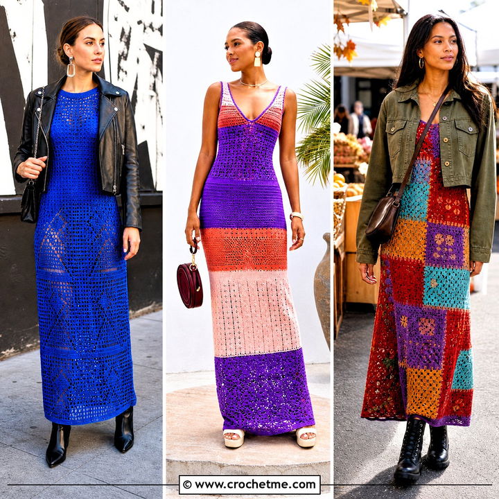 35 Crochet Maxi Dress Outfit Ideas for Dreamy Summer Style