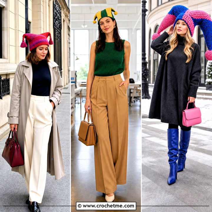 35 Crochet Pomni Hat Outfit Ideas for Playful Cosplay Looks