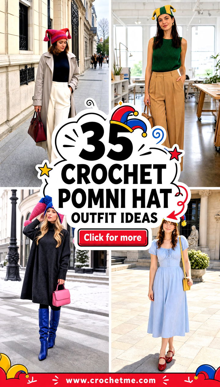 35 Crochet Pomni Hat outfit ideas - 35 Crochet Pomni Hat outfit ideas
