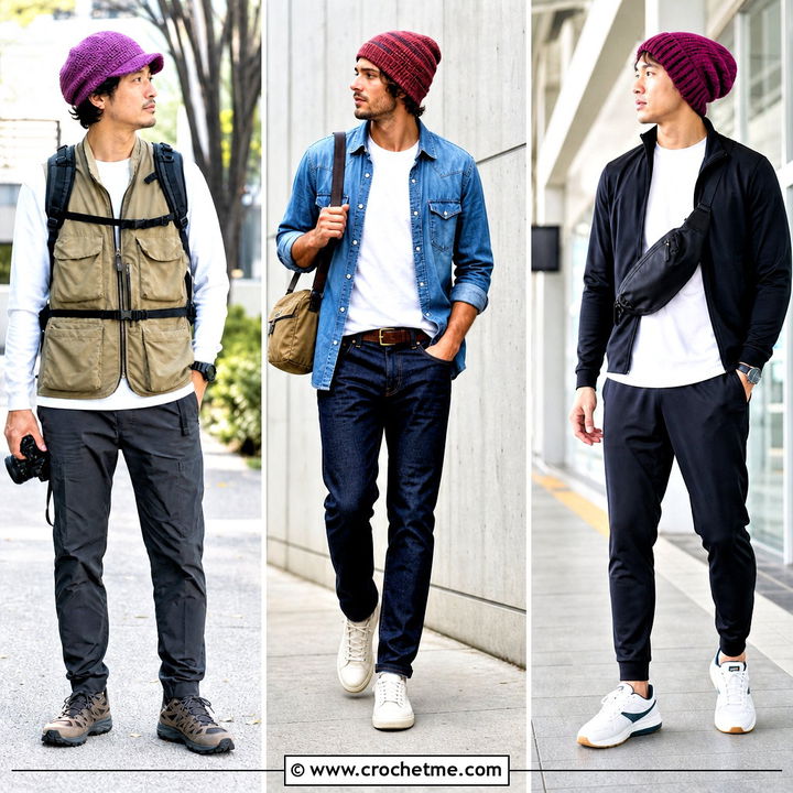 35 Crochet Slouchy Hat Mens Slouch Beanie Outfit Ideas Guide
