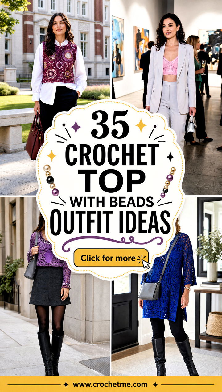 35 Crochet Top With Beads outfit ideas - 35 Crochet Top With Beads outfit ideas