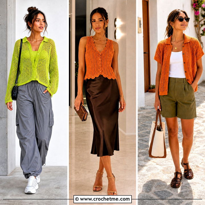 35 Crochet Top With Buttons Outfit Ideas for Fresh Everyday Style