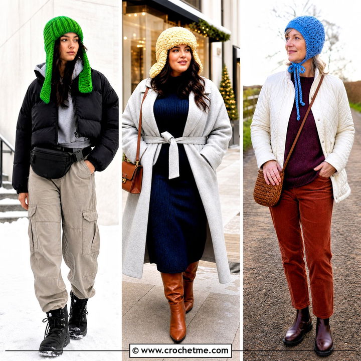 35 Crochet Trapper Hat Outfit Ideas for Cozy Winter Style