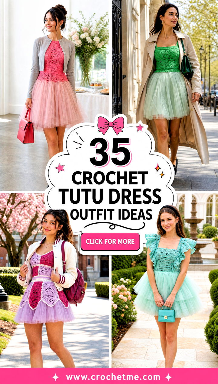 35 Crochet Tutu Dress outfit ideas - 35 Crochet Tutu Dress outfit ideas