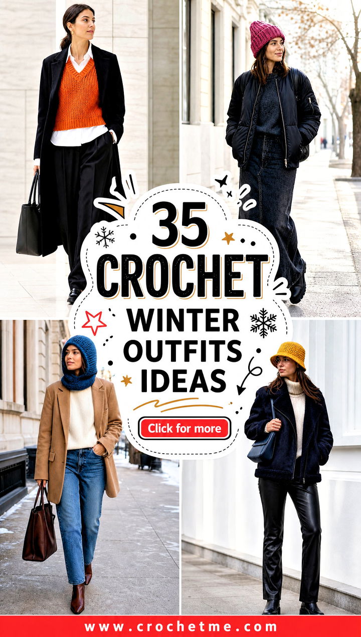 35 Crochet Winter Outfits ideas - 35 Crochet Winter Outfits ideas