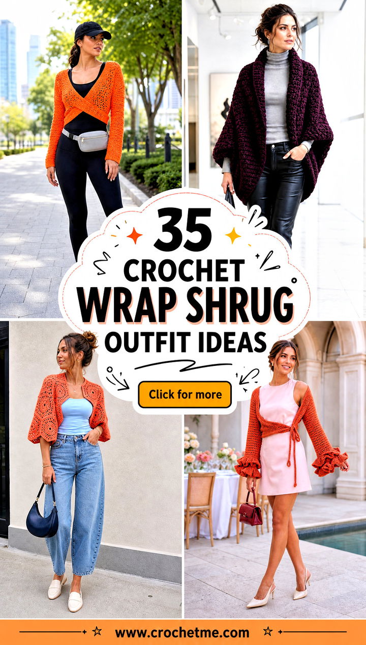 35 Crochet Wrap Shrug outfit ideas - 35 Crochet Wrap Shrug outfit ideas