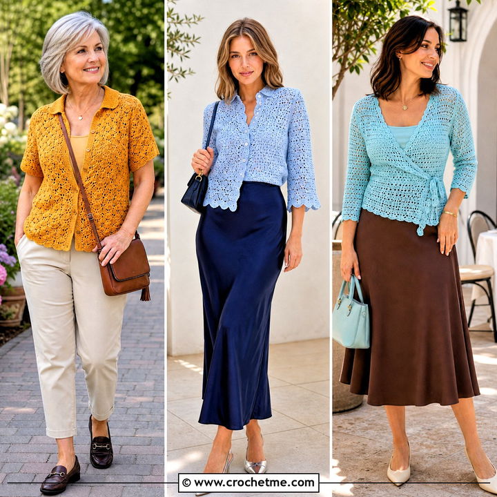 35 Crocheted Shirt Outfit Ideas for Fresh Everyday Style