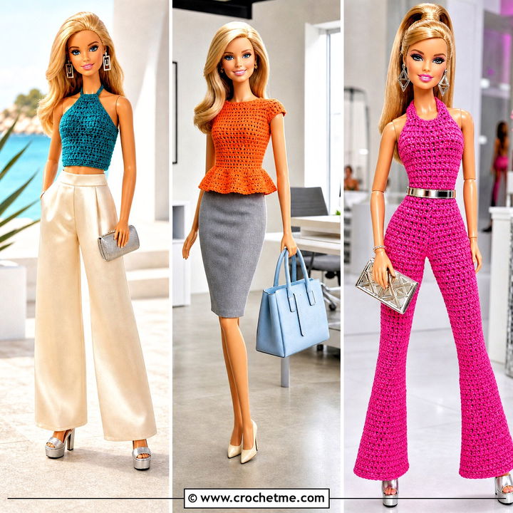 35 Easy Crochet Barbie Clothes and Outfit Ideas to Make