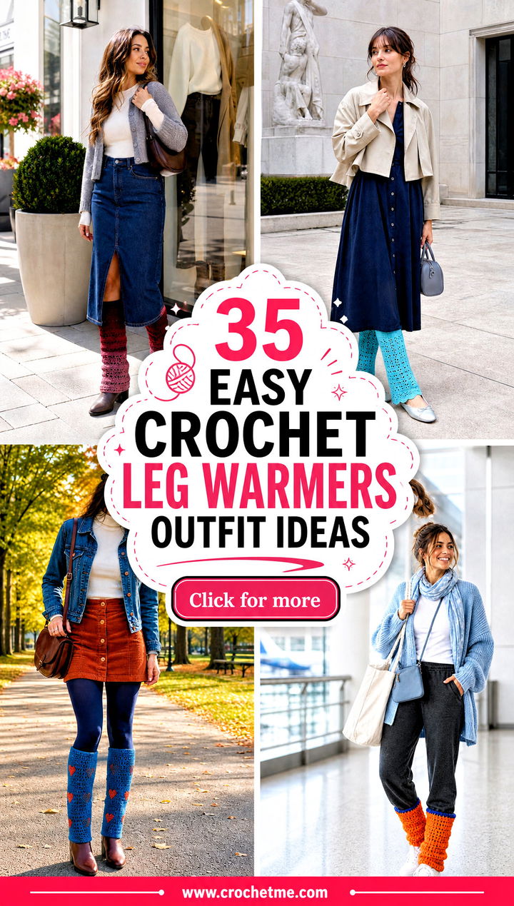 35 Easy Crochet Leg Warmers outfit ideas - 35 Easy Crochet Leg Warmers outfit ideas