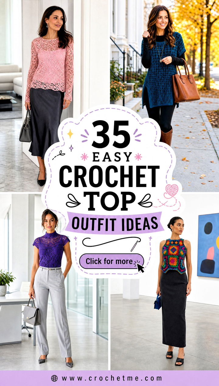 35 Easy Crochet Top outfit ideas - 35 Easy Crochet Top outfit ideas