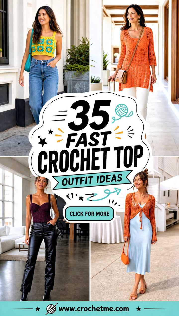 35 Fast Crochet Top outfit ideas - 35 Fast Crochet Top outfit ideas