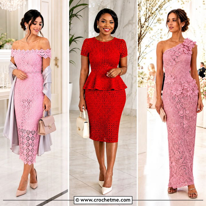 35 Formal Crochet Dress Outfit Ideas for Elegant Evening Style