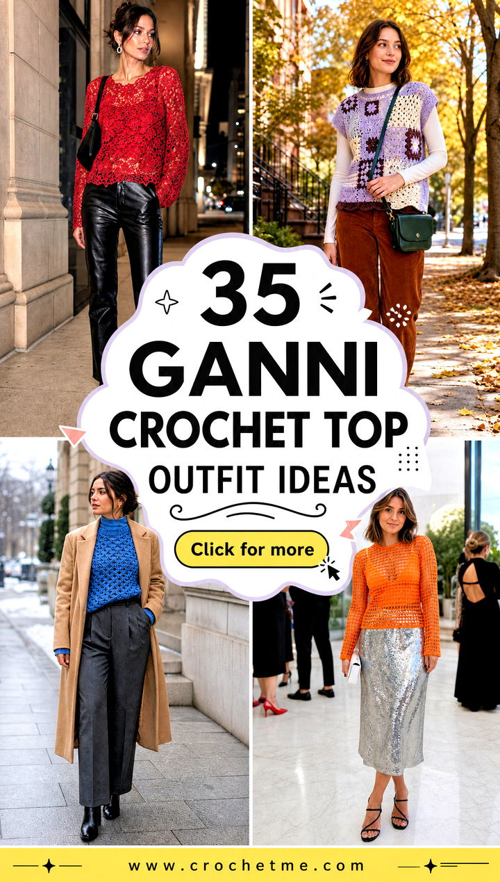 35 Ganni Crochet Top outfit ideas - 35 Ganni Crochet Top outfit ideas