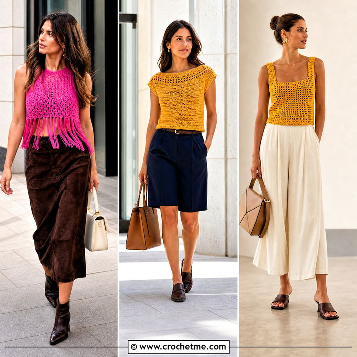 35 Outfit With Crochet Top Outfit Ideas for Summer Style