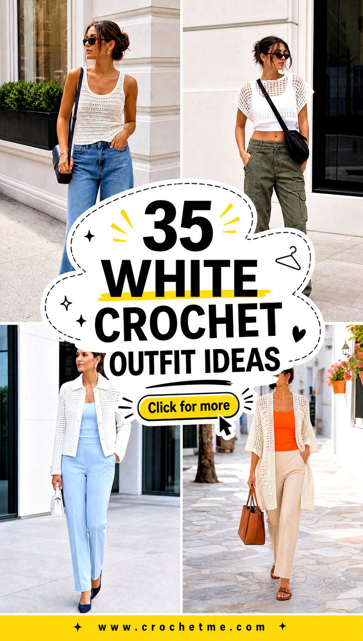 35 White Crochet Outfit ideas - 35 White Crochet Outfit ideas