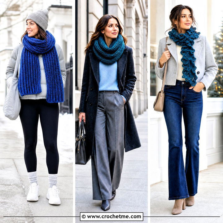 35 Winter Crochet Scarfs for Women Outfit Ideas: Cozy Style