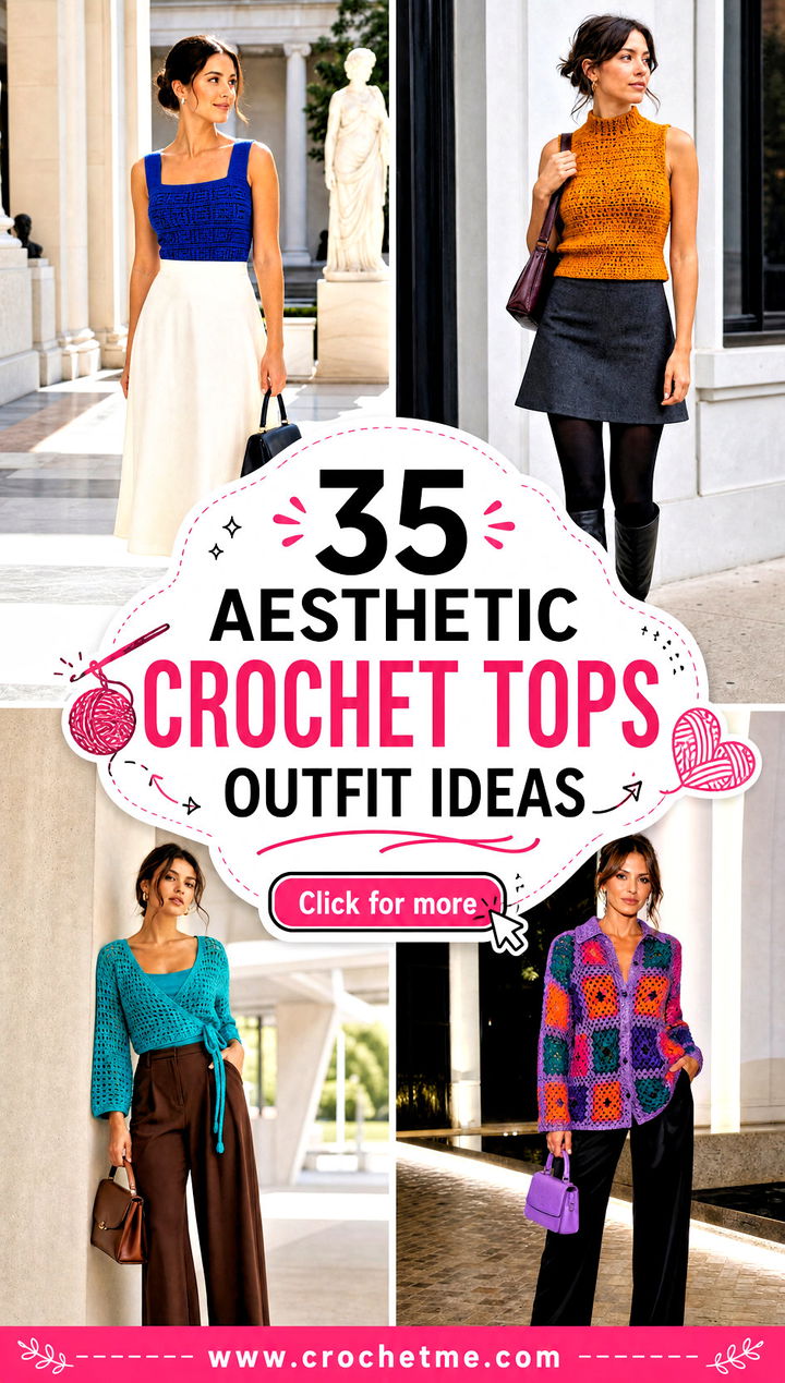 35 aesthetic crochet tops outfit ideas - 35 aesthetic crochet tops outfit ideas