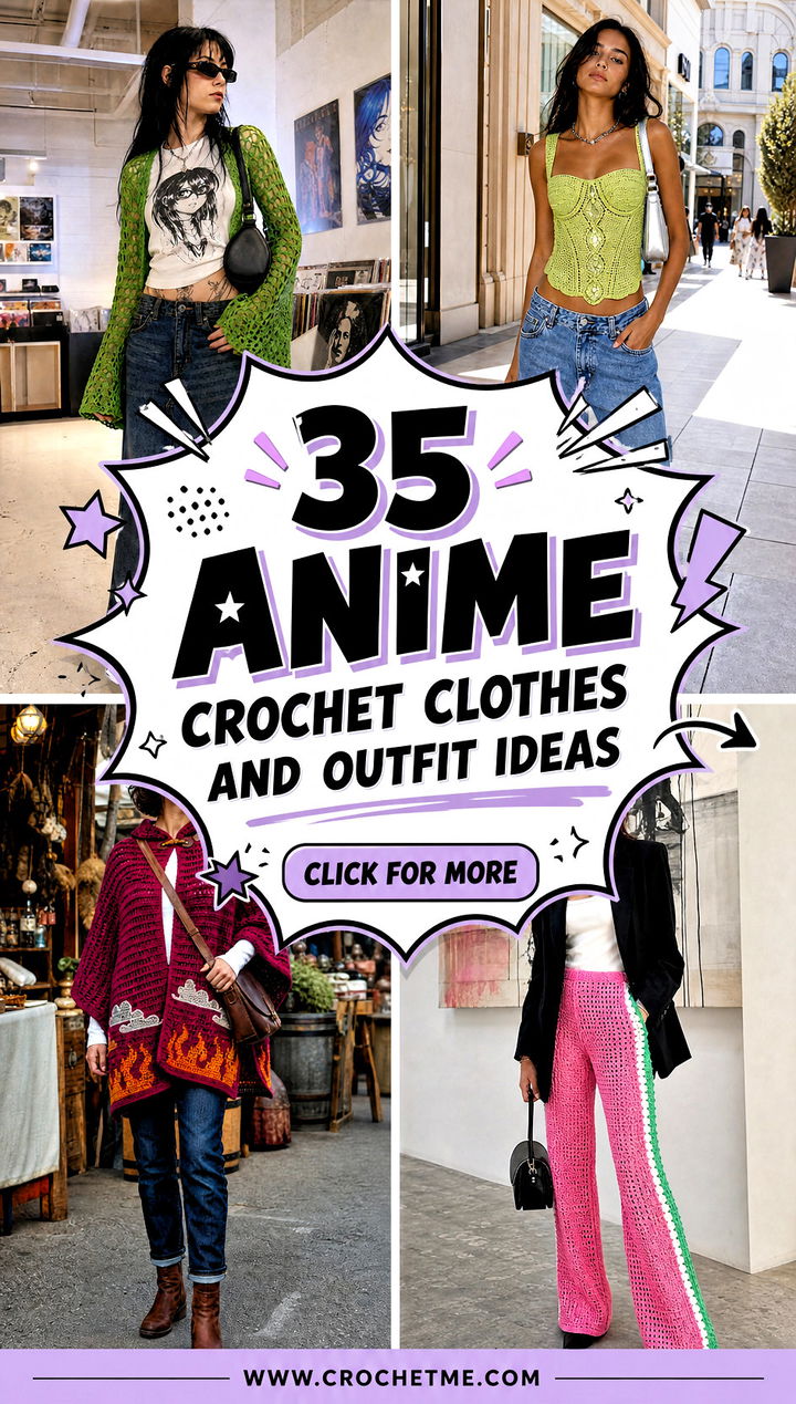 35 anime crochet clothes and outfit ideas - 35 anime crochet clothes and outfit ideas