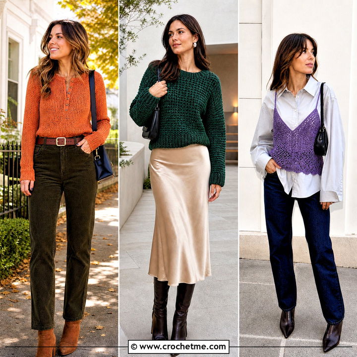 35 Autumn Crochet Clothes and Outfit Ideas for Cozy Layering