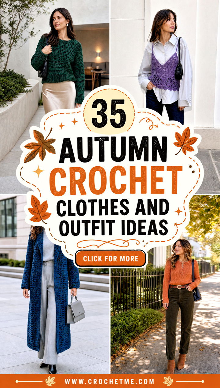 35 autumn crochet clothes and outfit ideas - 35 autumn crochet clothes and outfit ideas