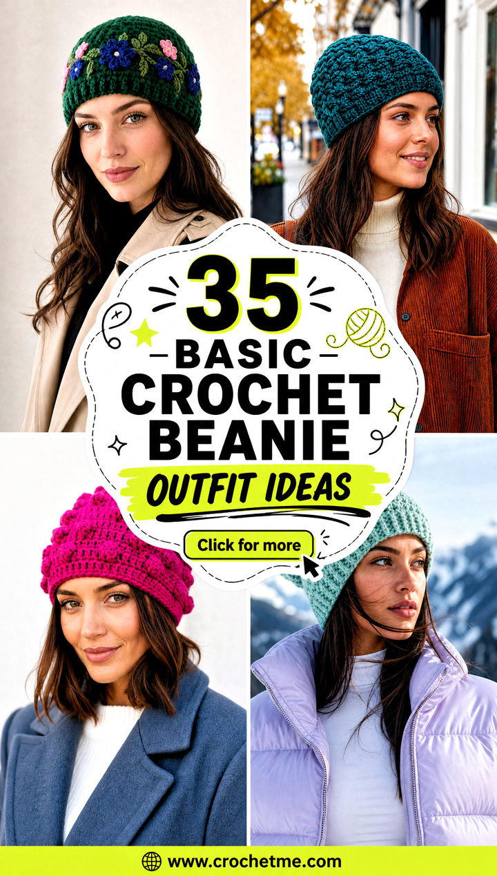35 basic crochet beanie outfit ideas - 35 basic crochet beanie outfit ideas