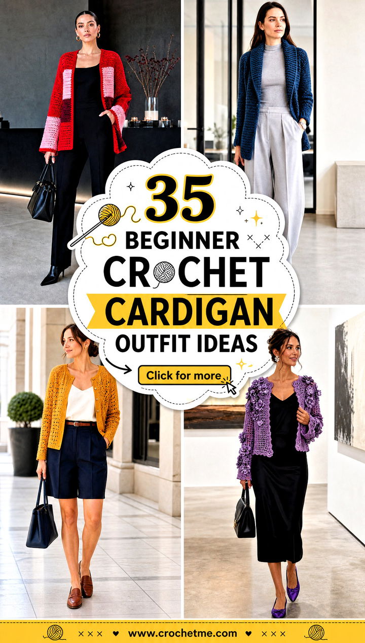 35 beginner crochet cardigan outfit ideas - 35 beginner crochet cardigan outfit ideas