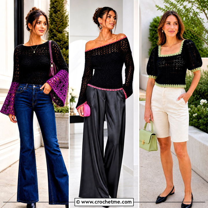 35 Black Crochet Sweater Outfit Ideas for Cozy Everyday Style