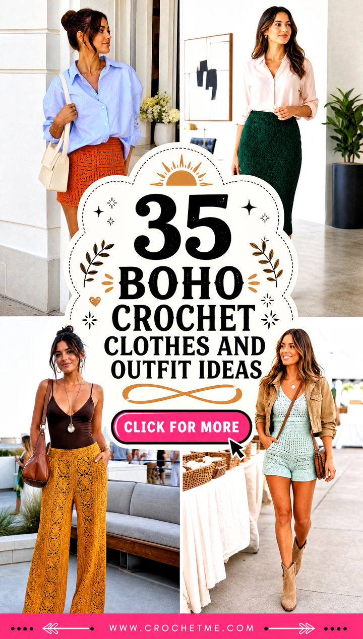 35 boho crochet clothes and outfit ideas - 35 boho crochet clothes and outfit ideas