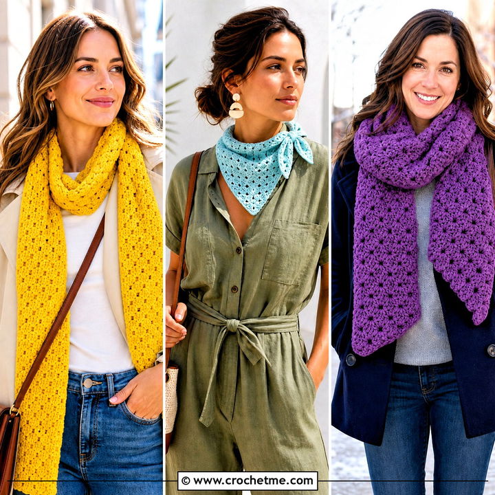 35 C2C Crochet Scarf Outfit Ideas for Stylish Cold-Weather Looks