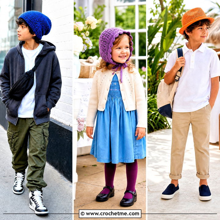 35 Childrens Crochet Hats Outfit Ideas for Fun Winter Style