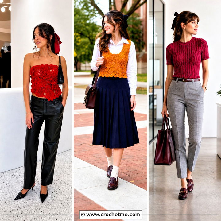 35 Coquette Crochet Top Outfit Ideas for Romantic Style