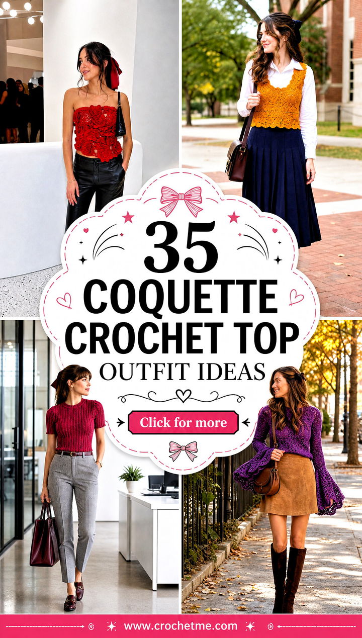 35 coquette crochet top outfit ideas - 35 coquette crochet top outfit ideas