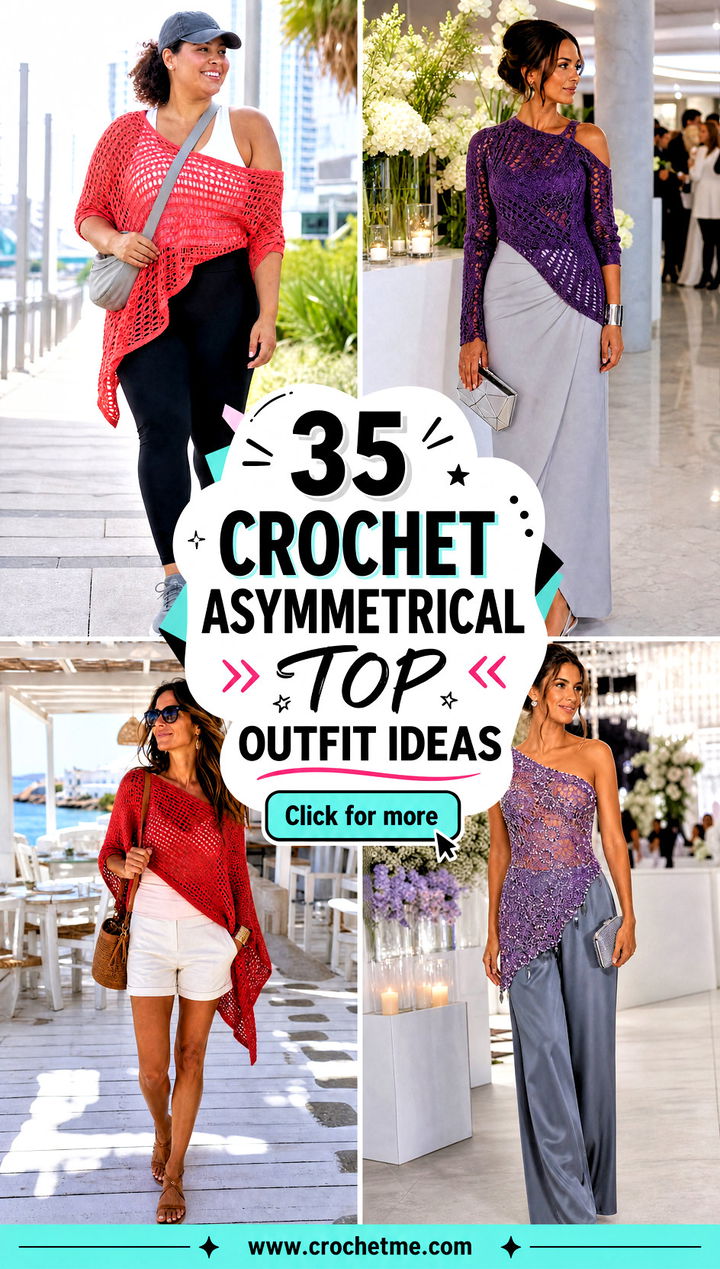 35 crochet asymmetrical top outfit ideas - 35 crochet asymmetrical top outfit ideas