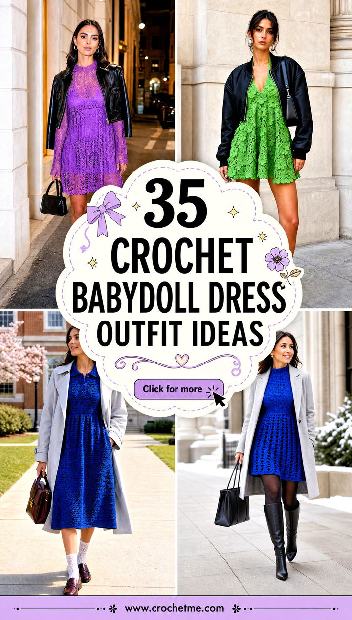 35 crochet babydoll dress outfit ideas - 35 crochet babydoll dress outfit ideas