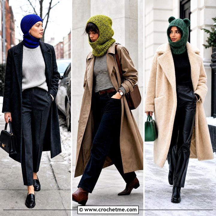 35 Crochet Baclava Hat Outfit Ideas for Cozy Winter Style