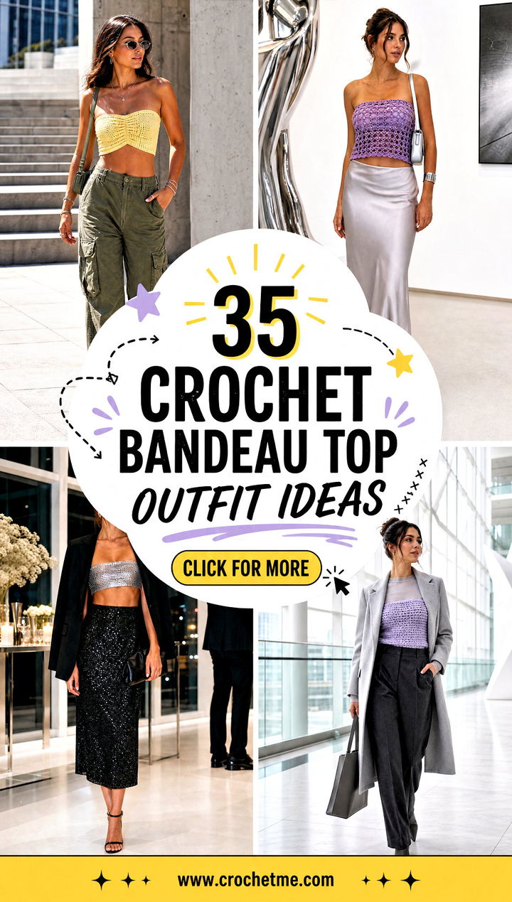 35 crochet bandeau top outfit ideas - 35 crochet bandeau top outfit ideas