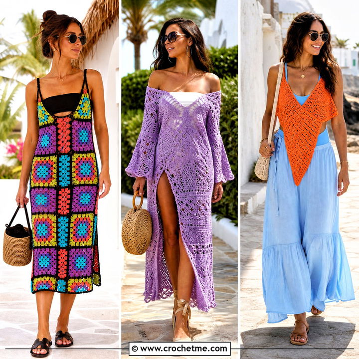 35 Crochet Bathing Suit Cover Up Outfit Ideas for Beach Days