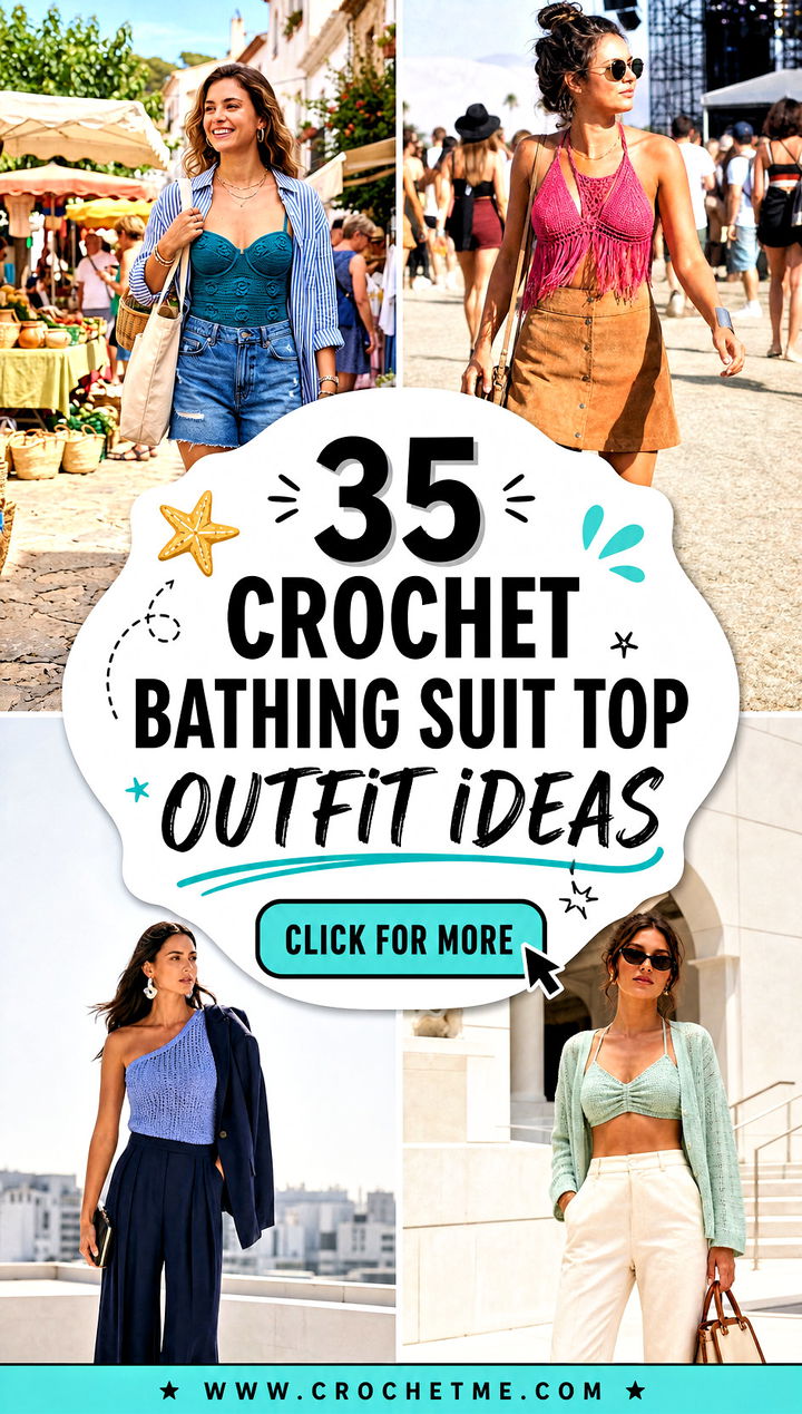 35 crochet bathing suit top outfit ideas - 35 crochet bathing suit top outfit ideas
