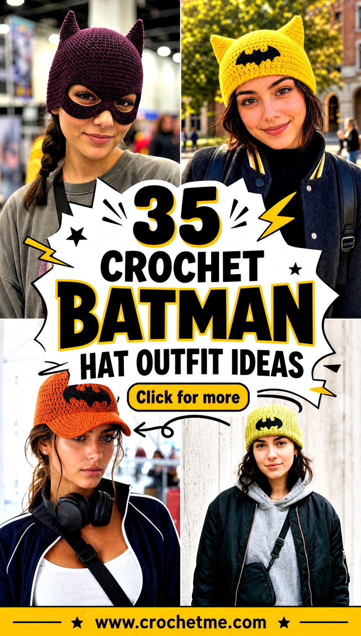 35 crochet batman hat outfit ideas - 35 crochet batman hat outfit ideas