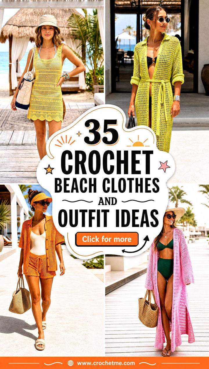 35 crochet beach clothes and outfit ideas - 35 crochet beach clothes and outfit ideas