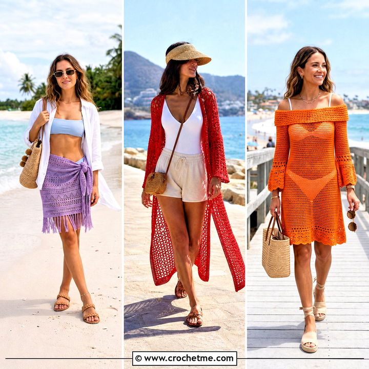 35 Crochet Beach Cover Up Outfit Ideas for Stylish Seaside Days